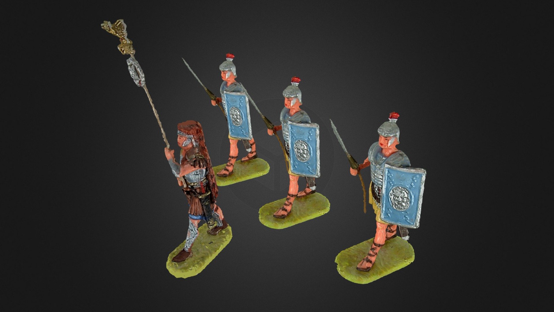 Elastolin scene romans
