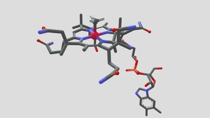 vitamin B12 (cobalamin) 3D Model