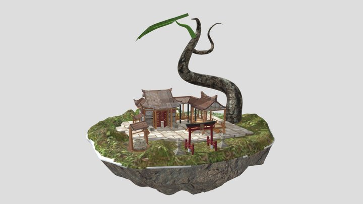 The secret of the abandoned shrine 3D Model