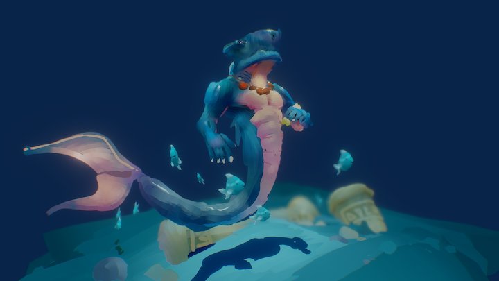 A Quill naga 3D Model