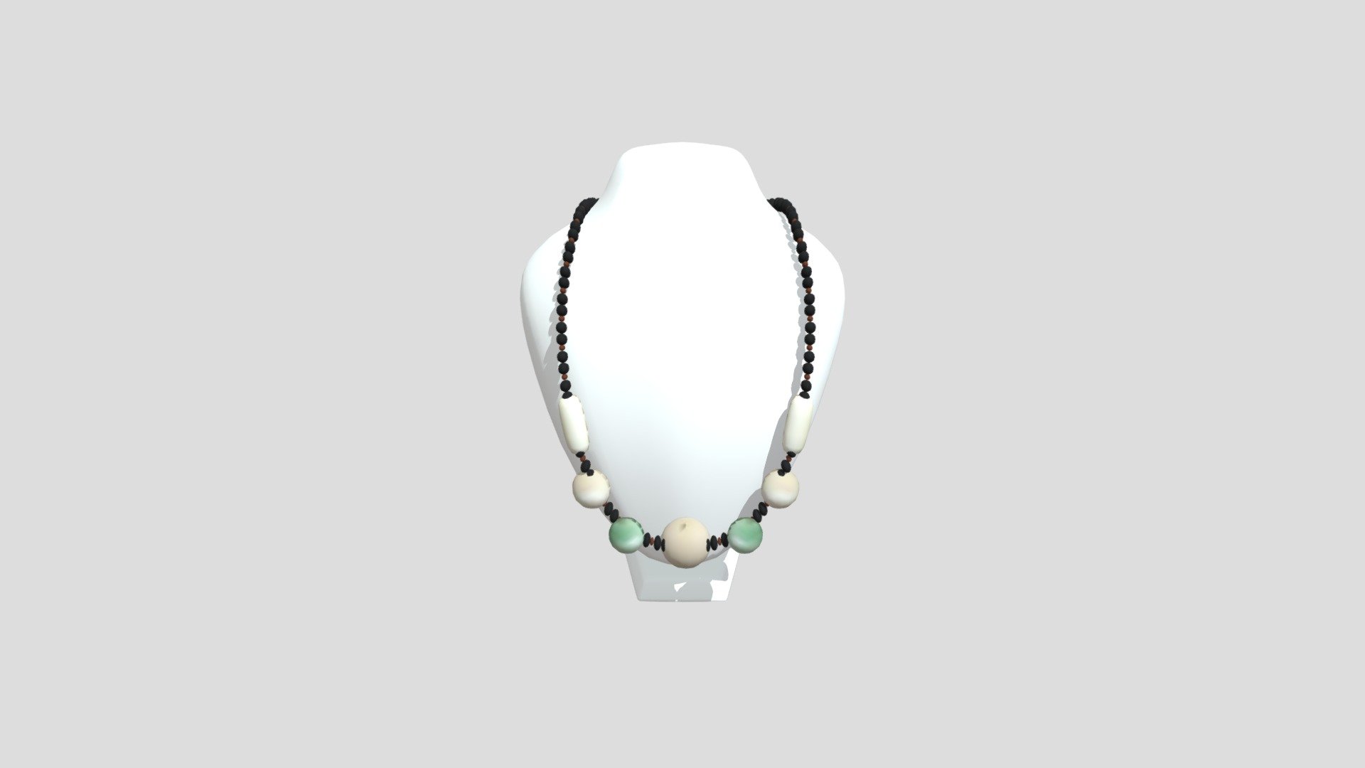 BLACK GOLD NECKLACE BEADS