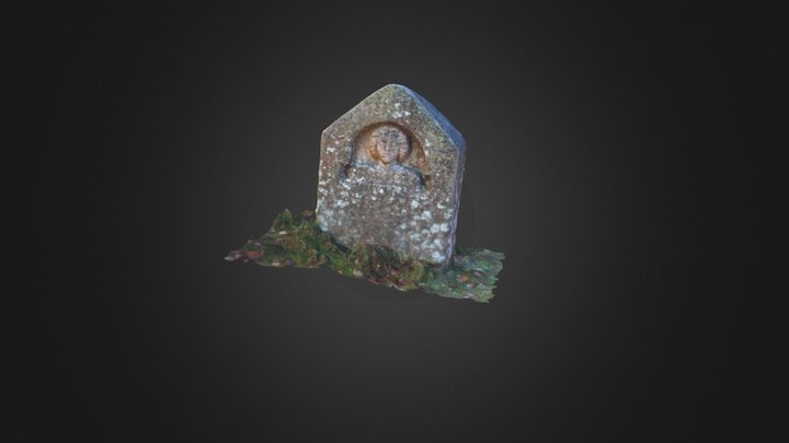 Stèle funéraire gallo-romaine 3D Model