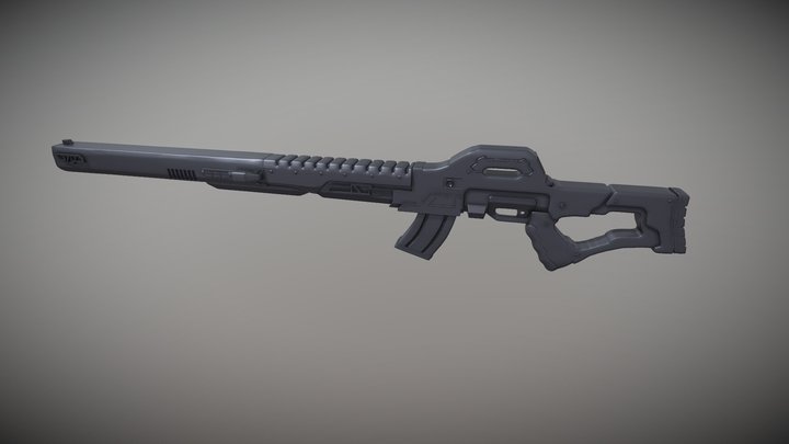 Blackys rifle 3D Model