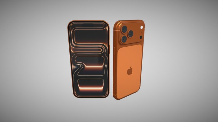 (Free) Iphone 17 pro max fan made model 3D Model