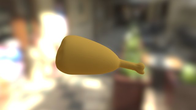 Golden jambon 3D Model