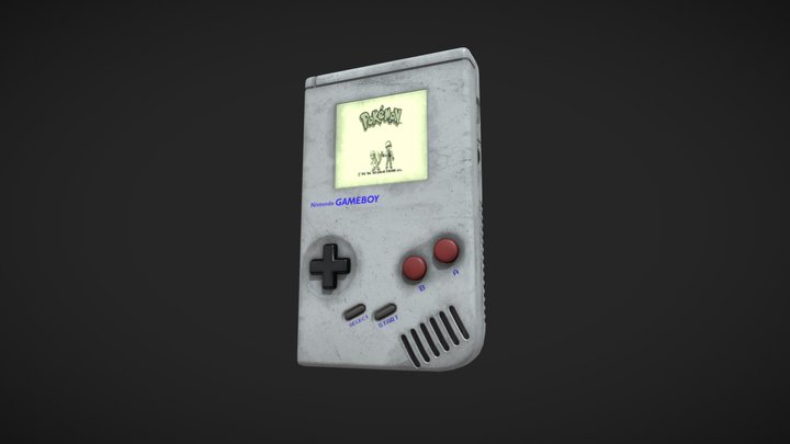 GameBoy - Classic 3D Model
