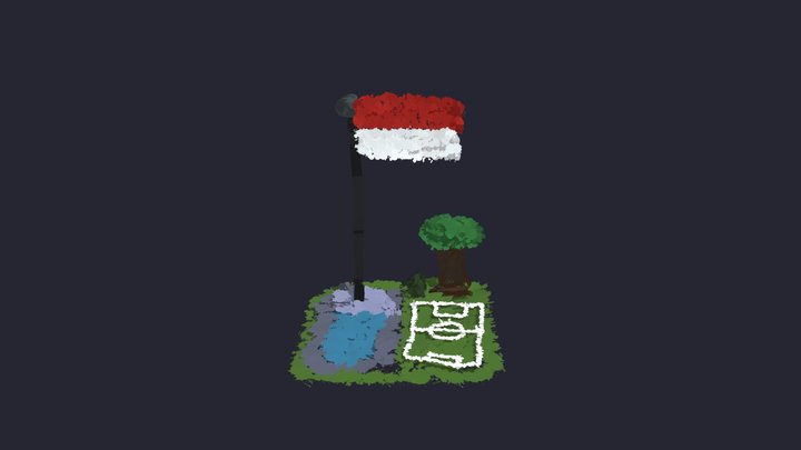 Indonesia Merdeka 3D Model