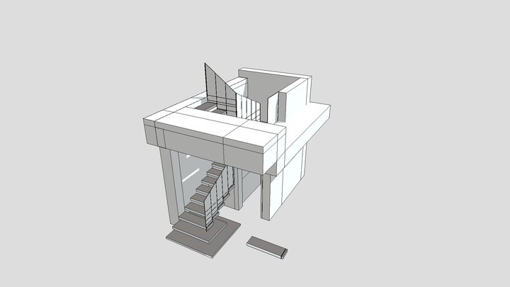 Лестница новая для скетча 3D Model