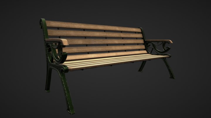 Fancy Bench 3D Model