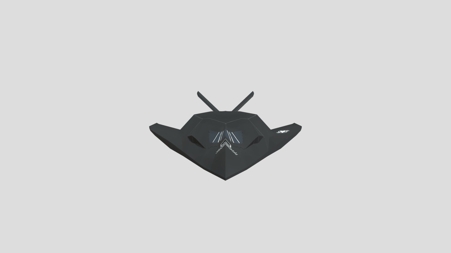 Stealth plane — Sketchfab embed 3D viewer
