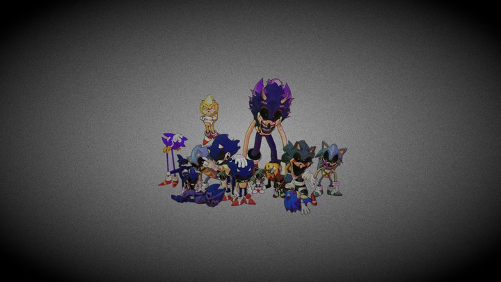 Sonic EXE - Download Free 3D model by cleverdamontoutube  (@cleverdamontoutube) [2f29797]