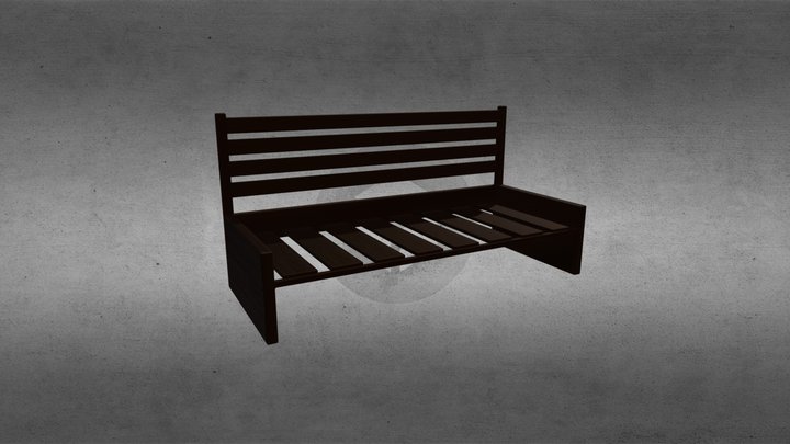 Park Bench 3D Model
