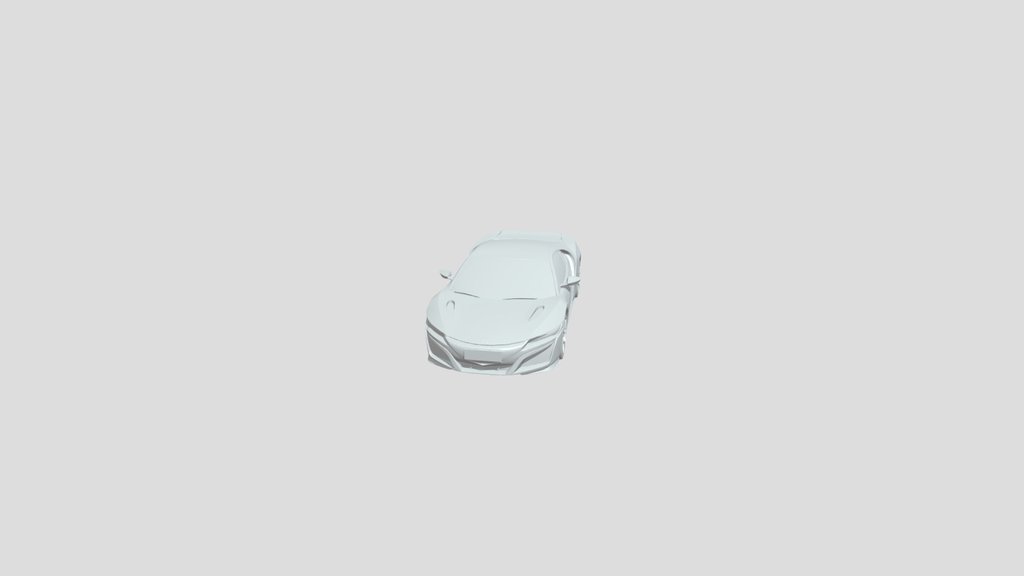 White Honda NSX sports car