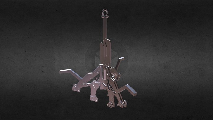 manhole cone installation clamp 3D Model