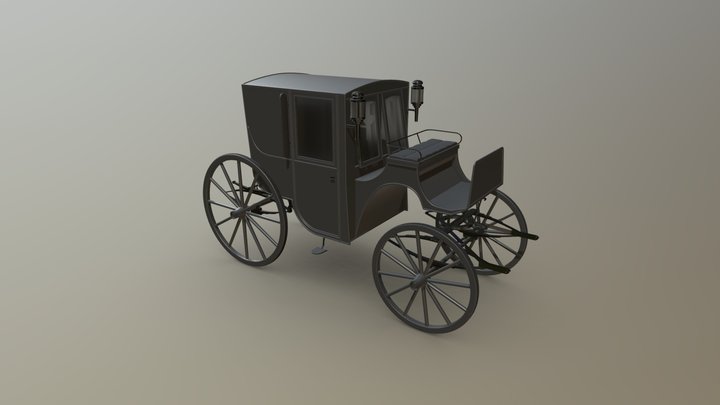 Coupe Carriage 3D Model
