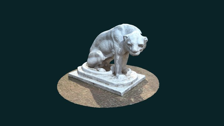 Estátua do Jaguar do Gonzaga 3D Model