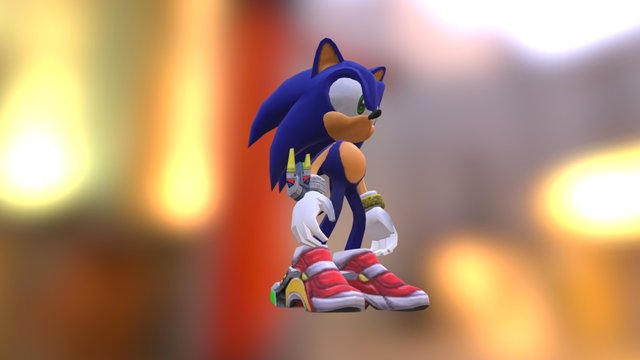 Sonic (SA2) 3D Model