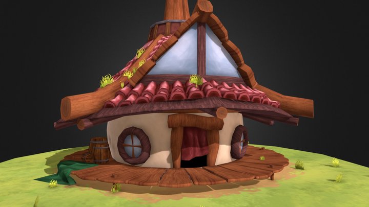 Jak & Daxter Village Hut 3D Model