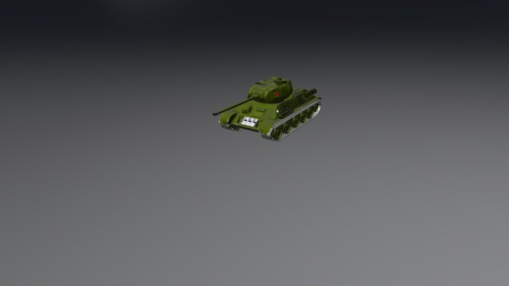 т-34-85 3D Model