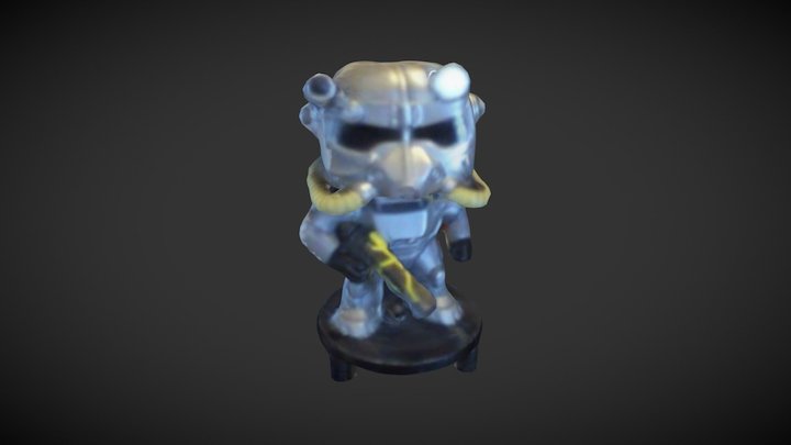 Fallout Brother of Steel Paladin 3D Model