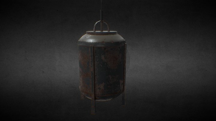 Old Industrial Boiler 3D Model