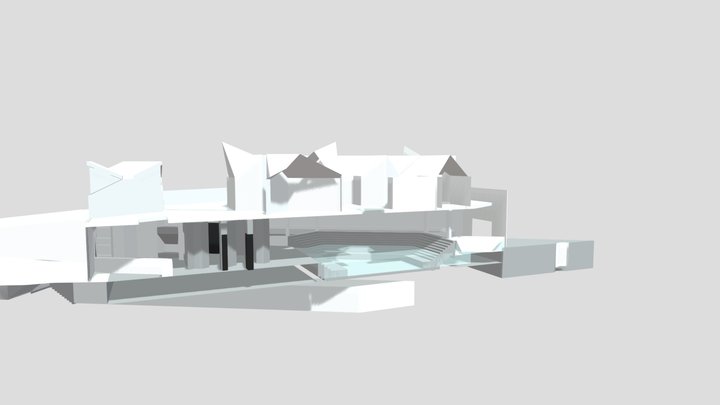 Midterm Design Bathhouse Chunk 3D Model