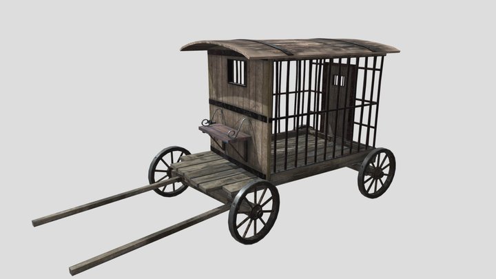 Stylized cart 3D Model