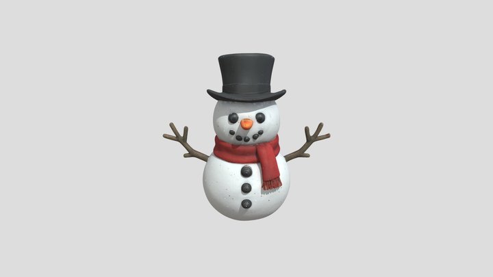Snowman 3D Model