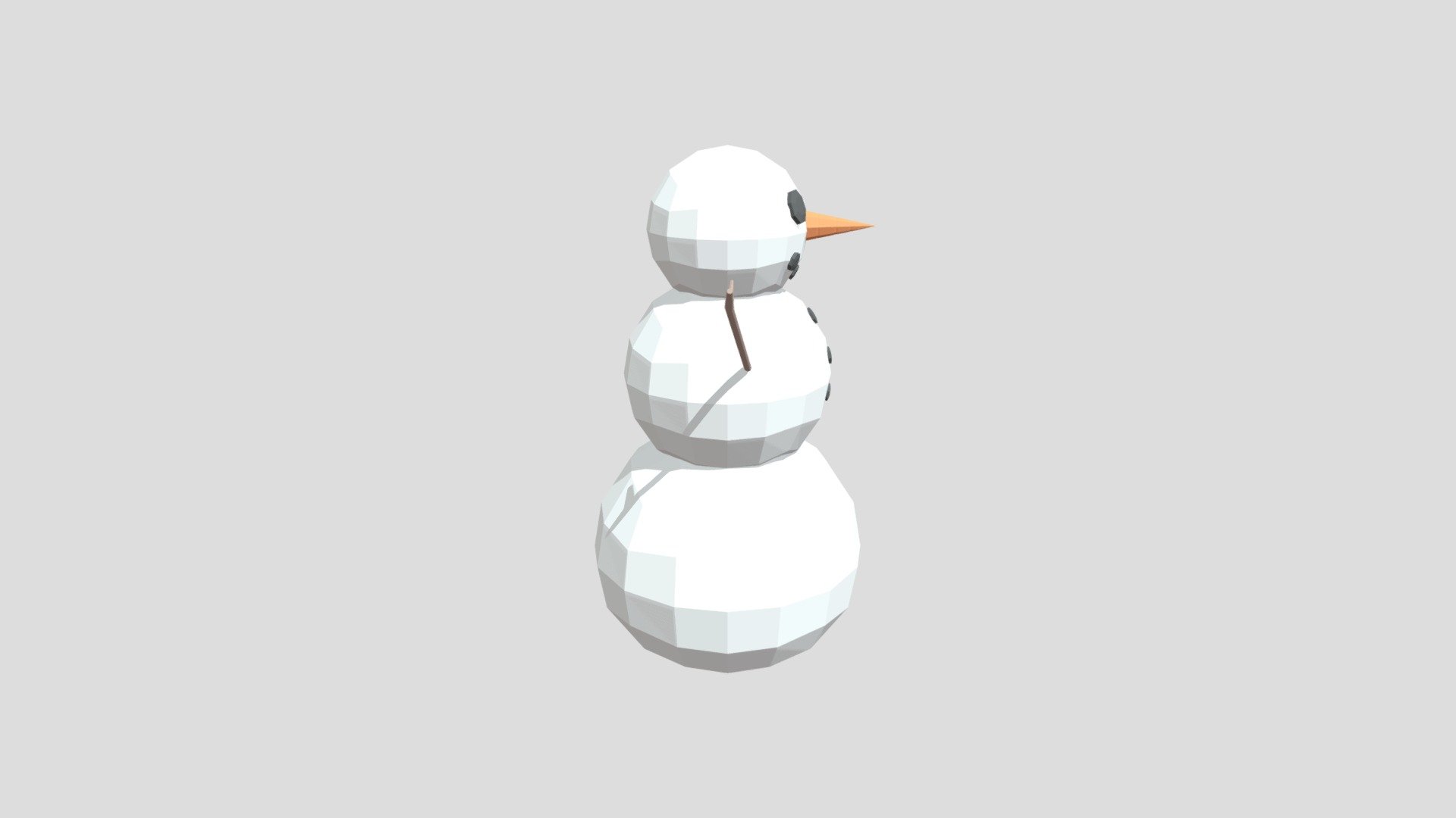 Snowman from Poly by Google