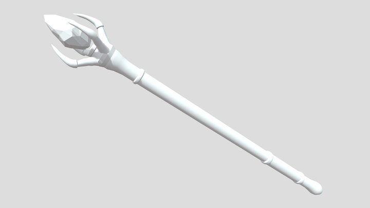 Magic Staff Attempt 2: Demonic Staff 3D Model