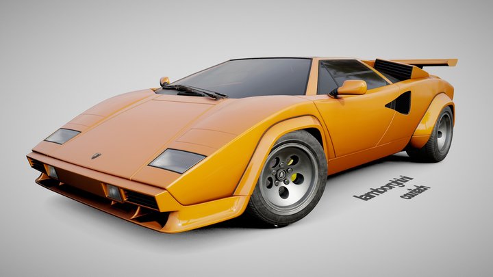 Lamborghini Countach 3D Model
