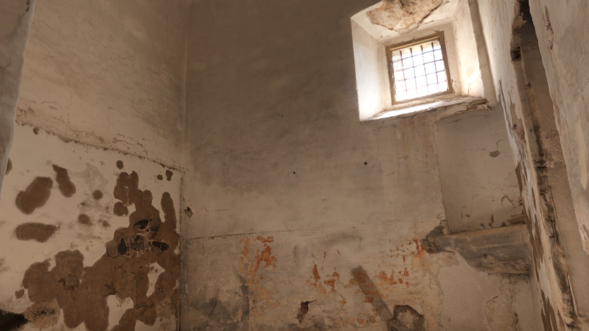 Room of an abandoned church