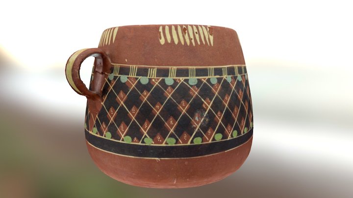 Mexican Ceramic Pot 3D Model