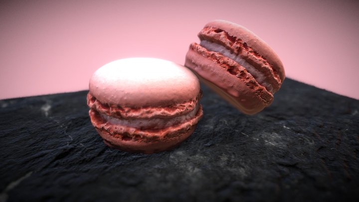 Macarons 3D Model