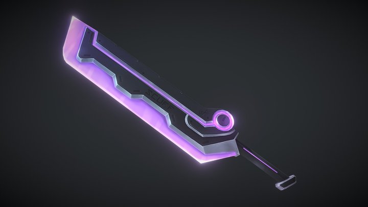 Cyber Core Sword 3D Model
