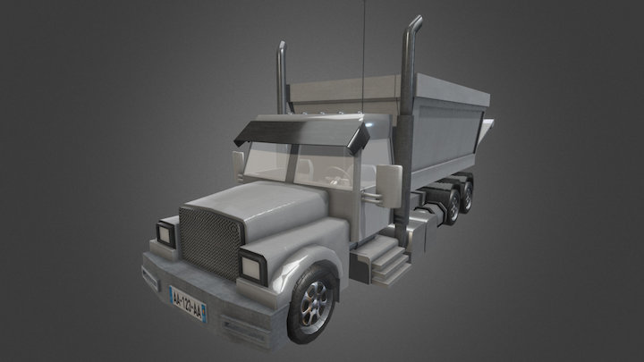 Bin truck 3D Model