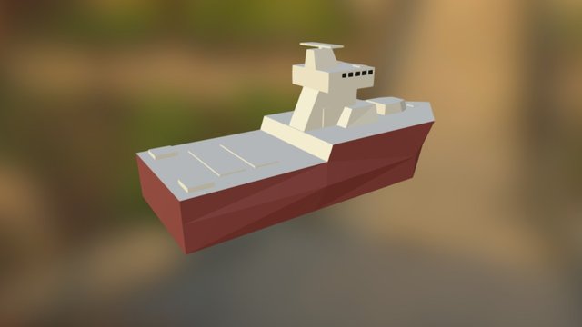 Warship 3D Model
