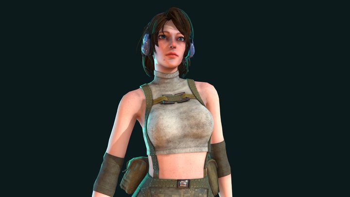 Cammy - Game Ready Character 3D Model
