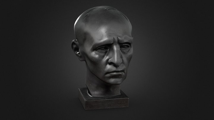 Aaro Hellaakosken muotokuvapää - Portrait Head 3D Model