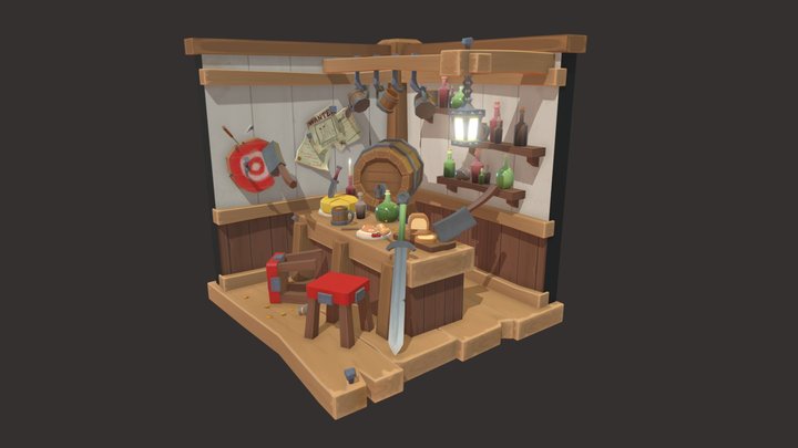 DAE Crib - A Short Rest 3D Model