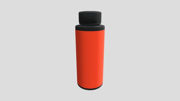Hair Styling Powder Bottle 3D Model