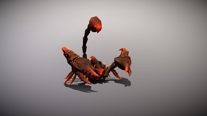 Fire Scorpion 3D Model