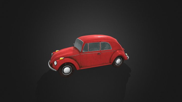 Volkswagen Beetle Cabrio 1500 3D Model