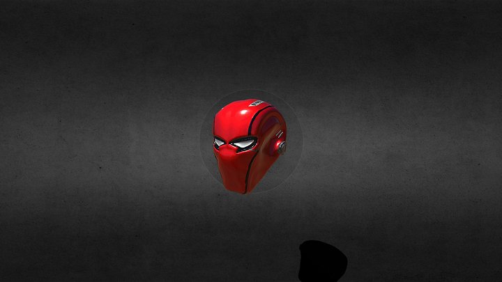 Red Hood Mask 3D Model