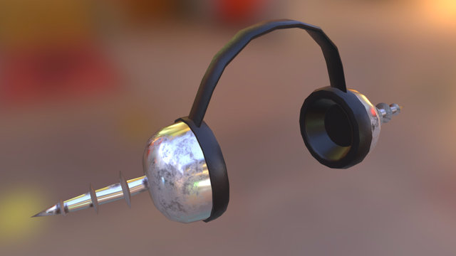"Jet Set Radio" inspired Headphones 3D Model
