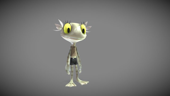 FROG GIRL 3D Model