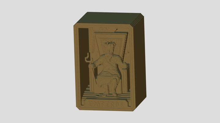 The Emperor Tarot 3D Balatro 3D Model