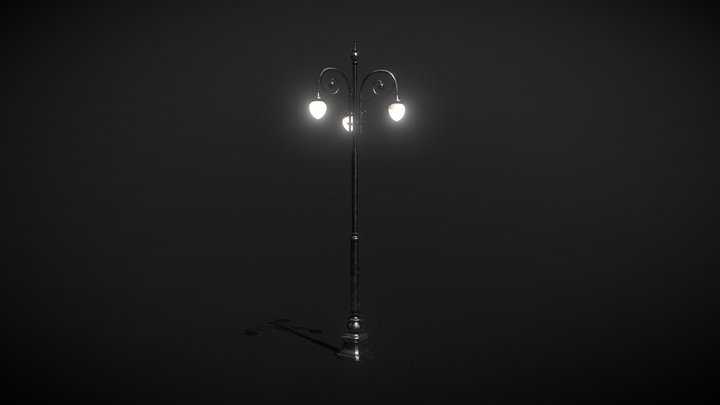 Victorian streetlamp 3D Model