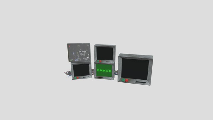 FNAF Monitors 3D Model