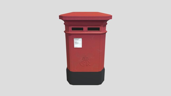 post box export 3D Model
